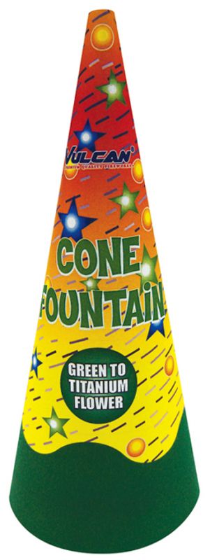 CONE FOUNTAIN GREEN TO TITANIUM FLOWER (1.4G / UN0336)